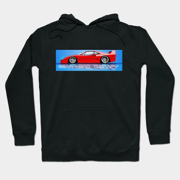 Italian supercar tee shirt Hoodie by Gearhead Therapy